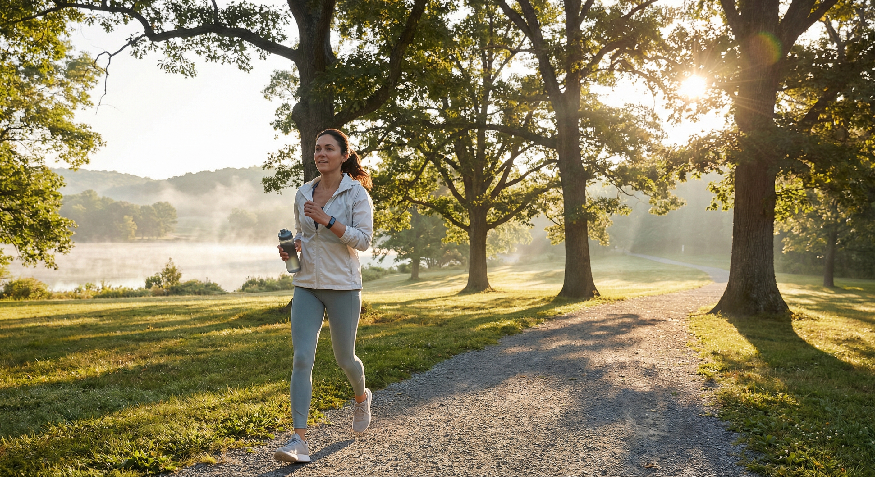 Person exercising for blood sugar management